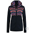 Kama Kama ® Damen Strickjacke Hood Merino, Navy