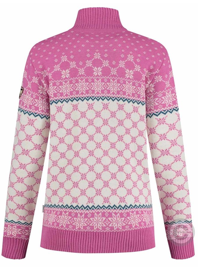 Cardigan tricoté pour femmes Kama ® Windstopper®, rose