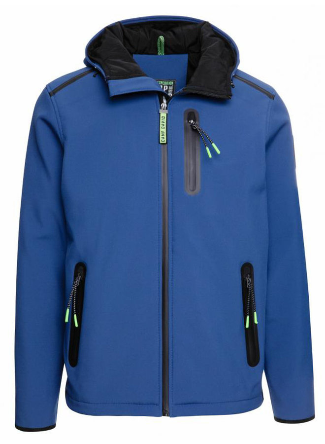 Camp David, softshell jacket with double hood