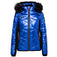 Soccx Soccx ® gewatteerd jack in ski-design met metallic look