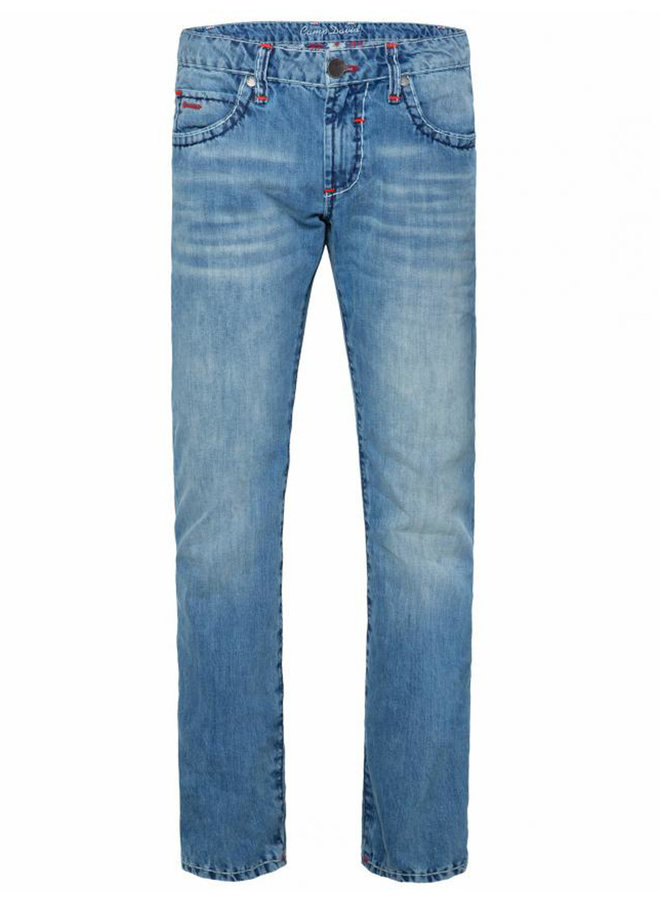Camp David ® Jeans met contraststreep Regular Fit Stone gebruikt