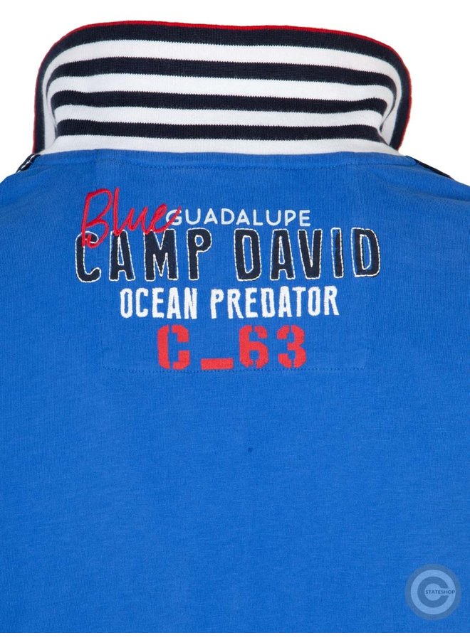 Polo Camp David ® "King of the Ocean" bleu