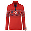 John Brillant John Brilliant Norwegian Womens Pullover Fargerik, Rot
