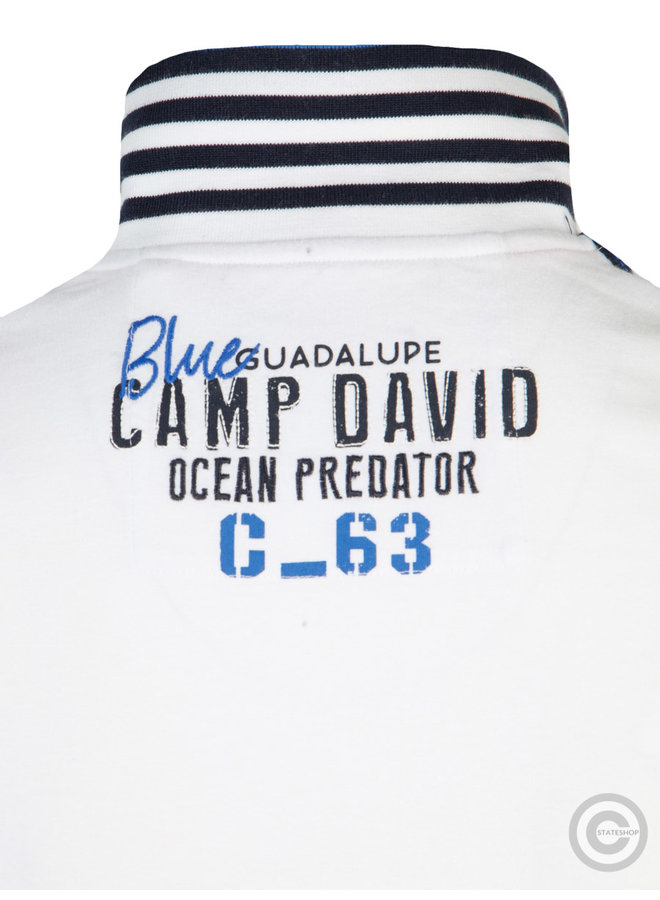 Camp David ® polo shirt "King of the Ocean" white