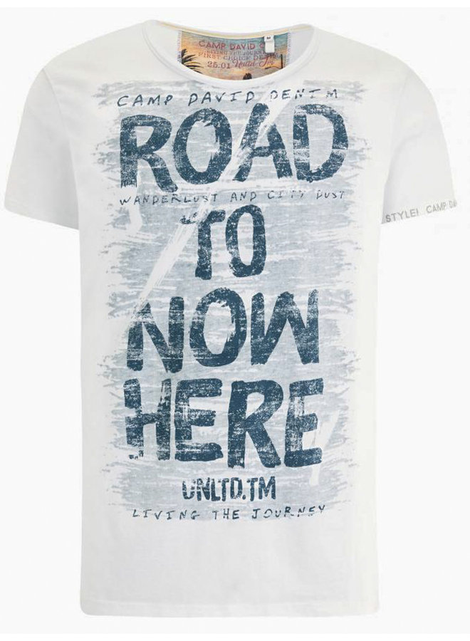 Camp David ® T-Shirt mit Used-Optik und print Artworks