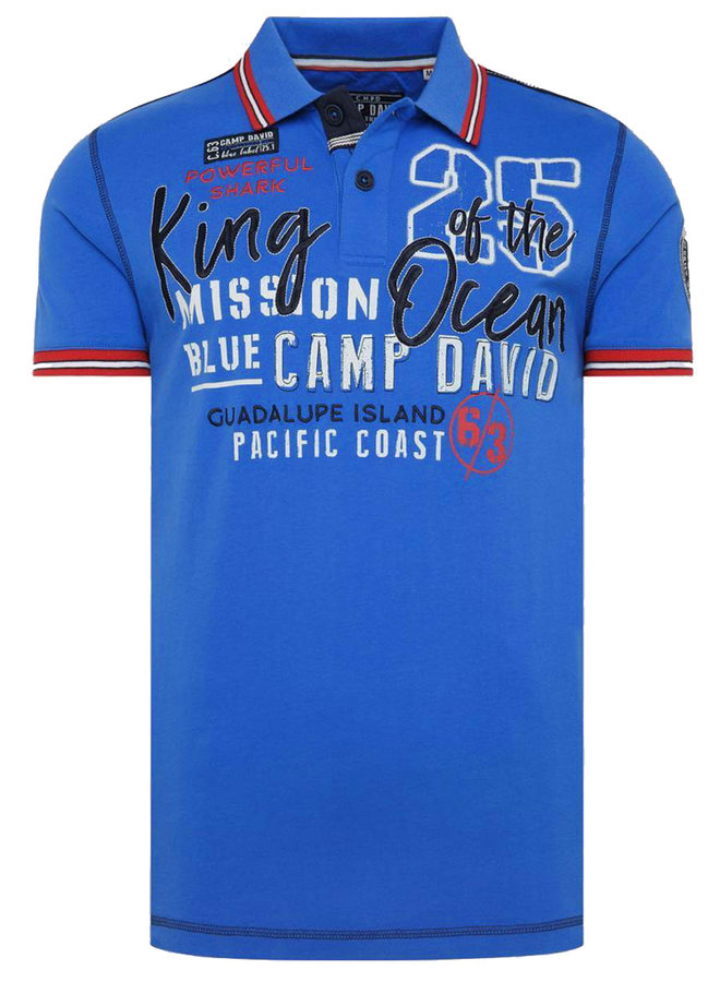 Polo Camp David ® "King of the Ocean" bleu