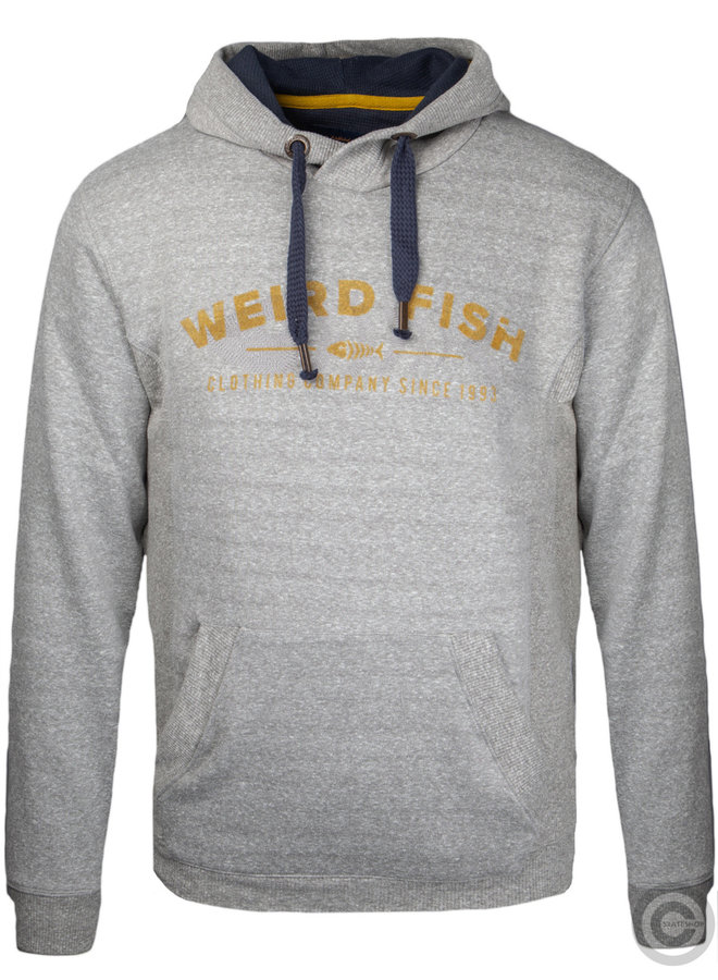Weirdfish Branded Hoodie, Grey