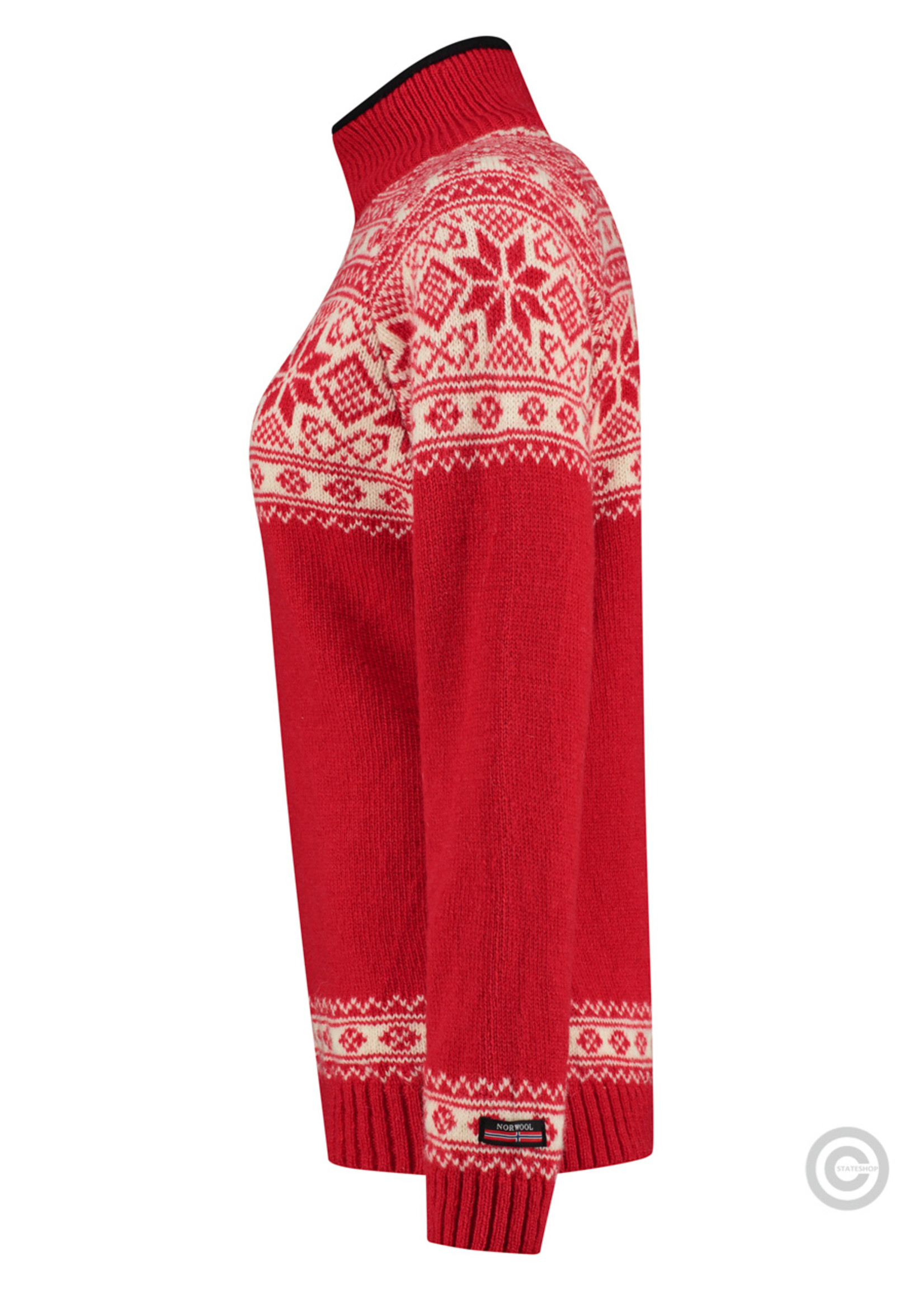 Norfinde Noorse dames trui in Setesdals-design van 100% zuivere wol