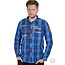 Camp David Camp David ® Geruit overhemd met aplicaties, blauw