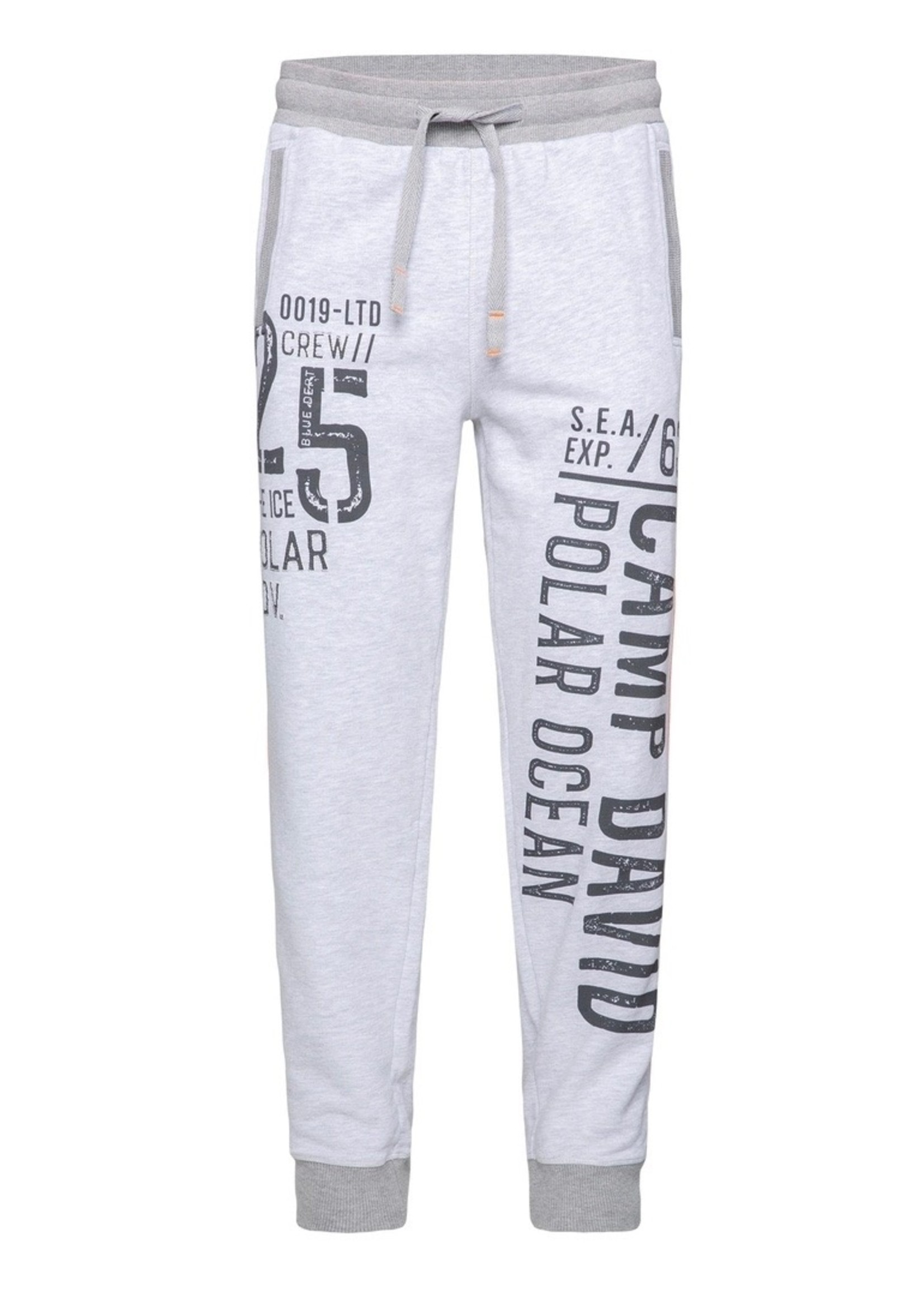 Camp David  Pantalon de jogging Camp David ® avec imprimé, gris chiné