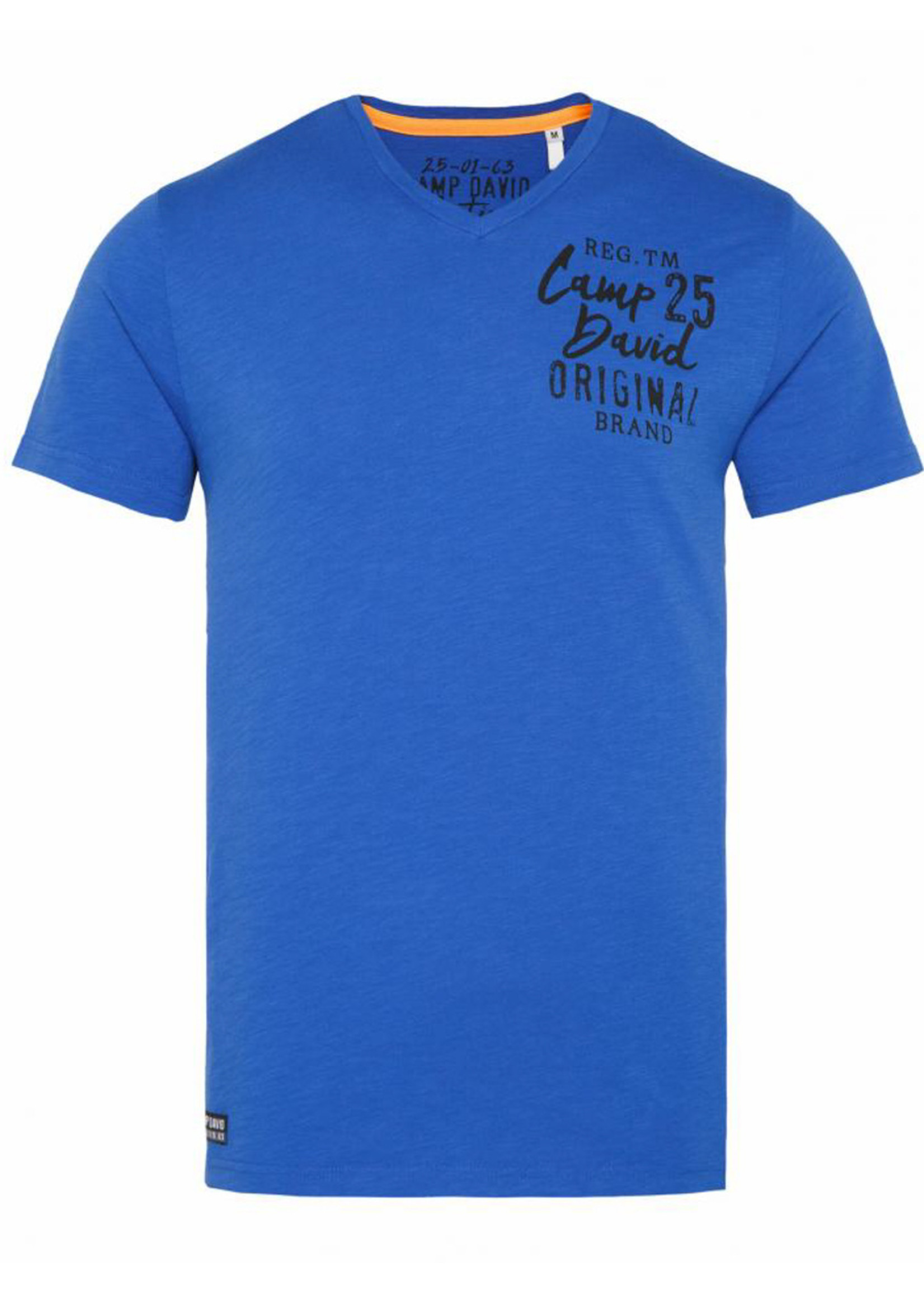 Camp David  Camp David ® T-Shirt mit V-Ausschnitt und Aufdruck auf der Rückseite