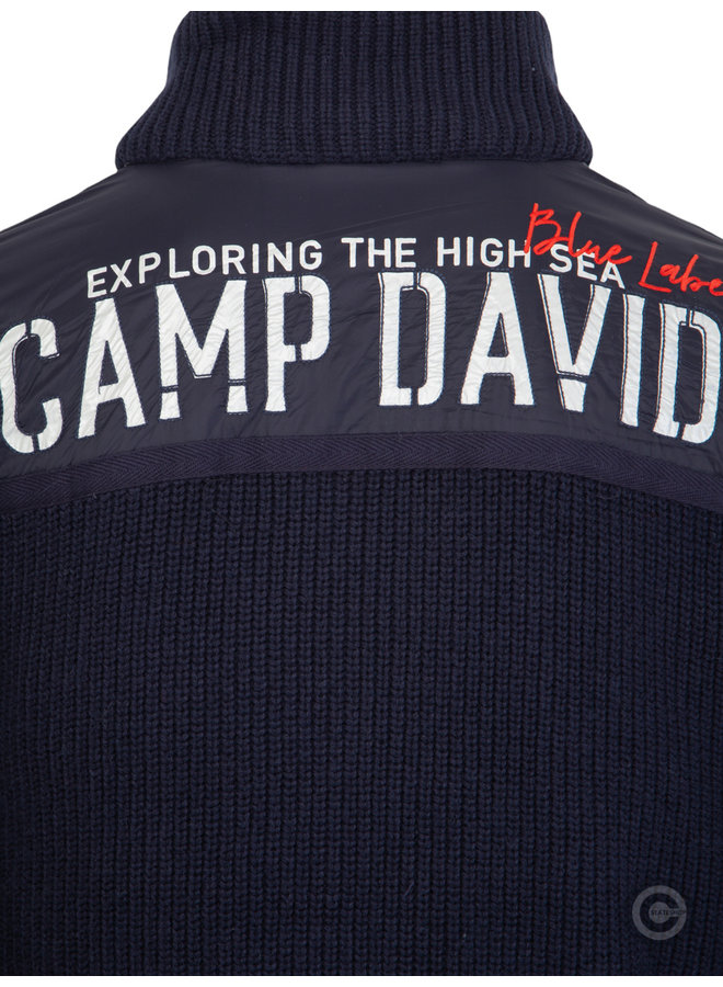 Camp David ® Vest met afneembare capuchon "Polar Ocean" navy
