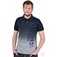 Camp David Camp David ® Dip Dye Polo van piqué met rubberprint