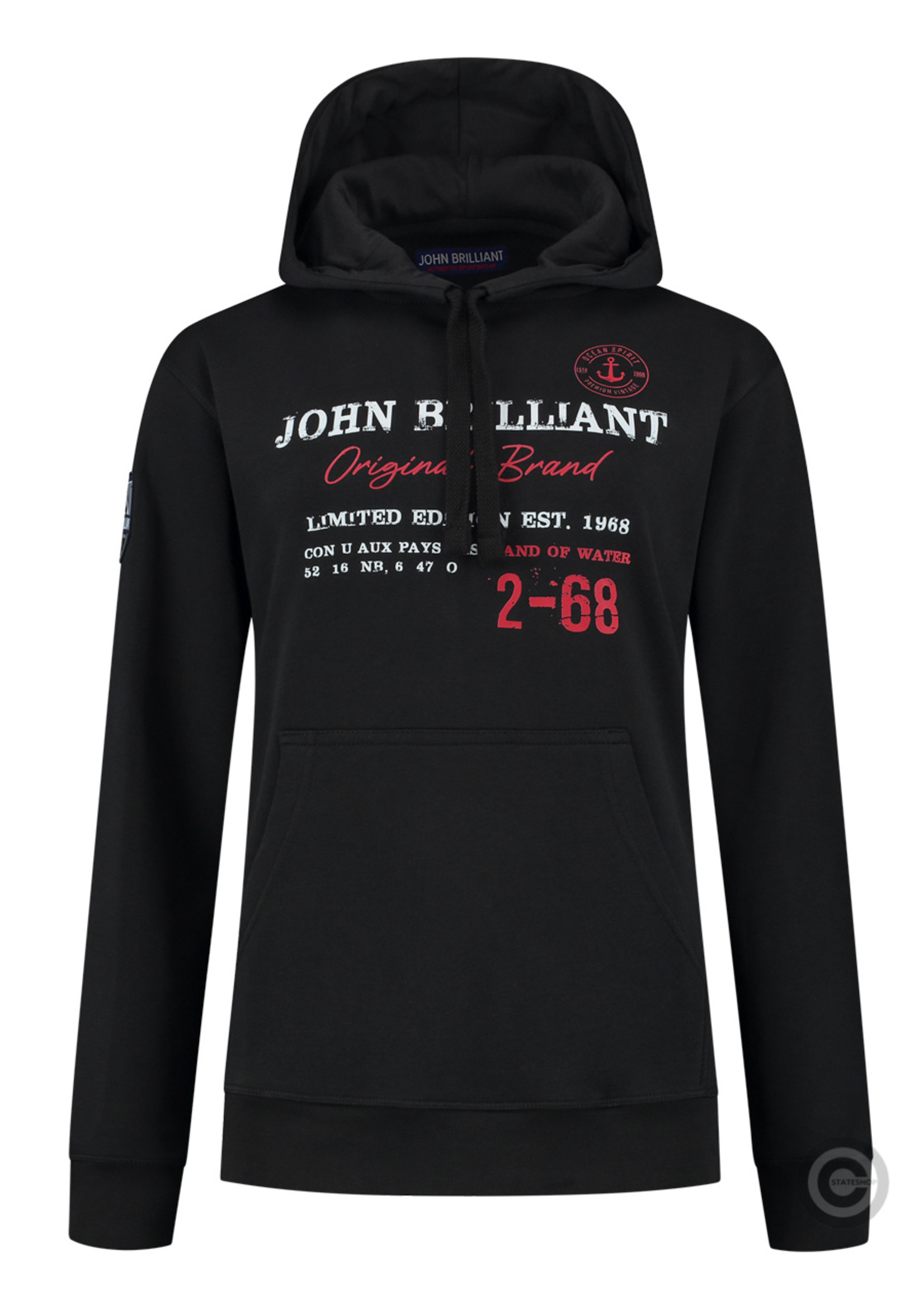 John Brilliant John Brilliant ® Hoodie Sweatshirt mit nautischem Print, unisex