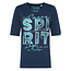 Soccx Soccx ® T-shirt met logo artwork en V-hals