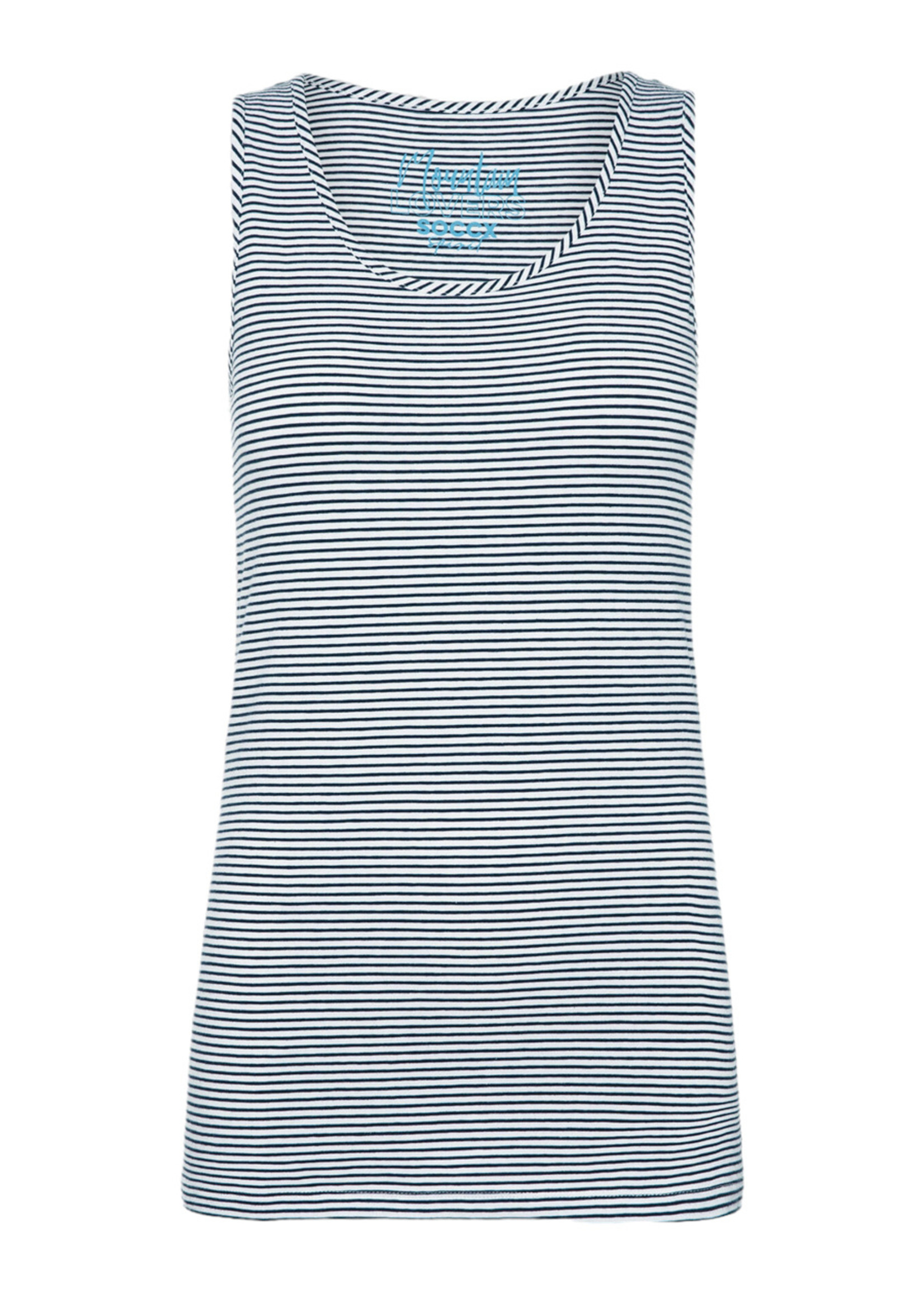 Soccx  Soccx ® shirt met lange mouwen met top en lussjaal 3-in-1