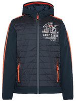 Camp David  Softshell jacket in a mix of materials with hood
