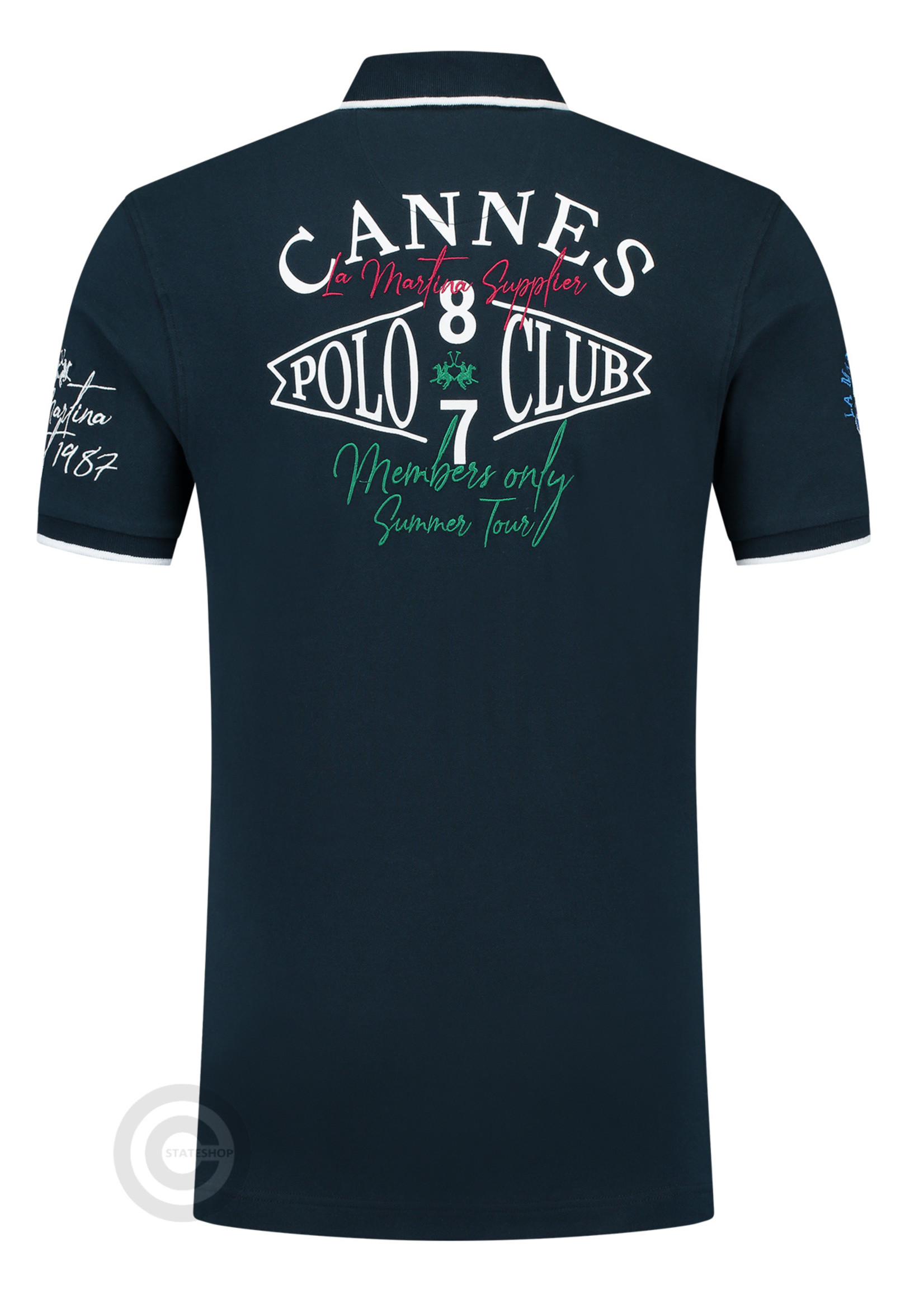 La Martina La Martina Polo Shirt Pique Cannes, dark blue