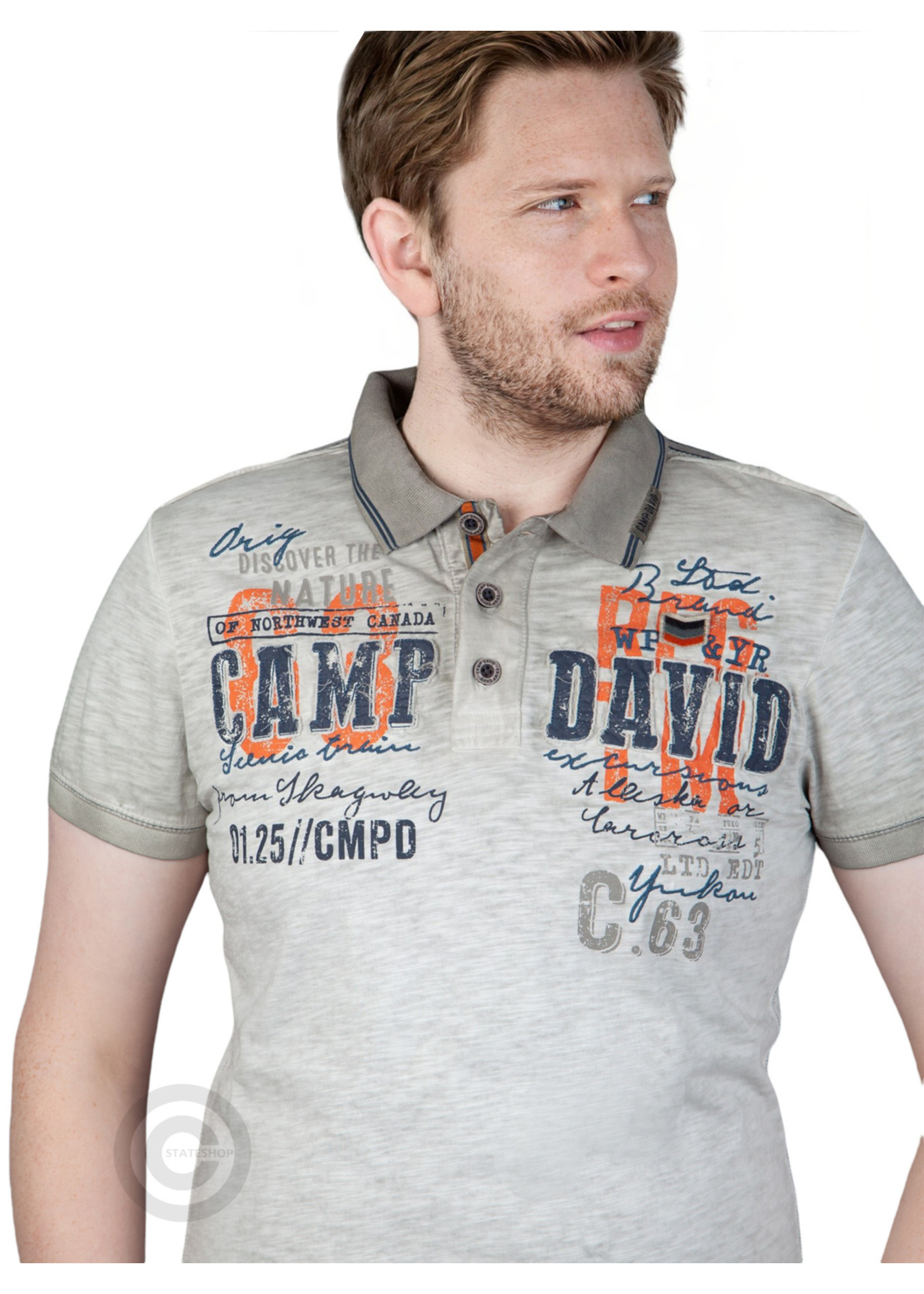 Camp David  Camp David ® Poloshirt mit Label-Applikationen