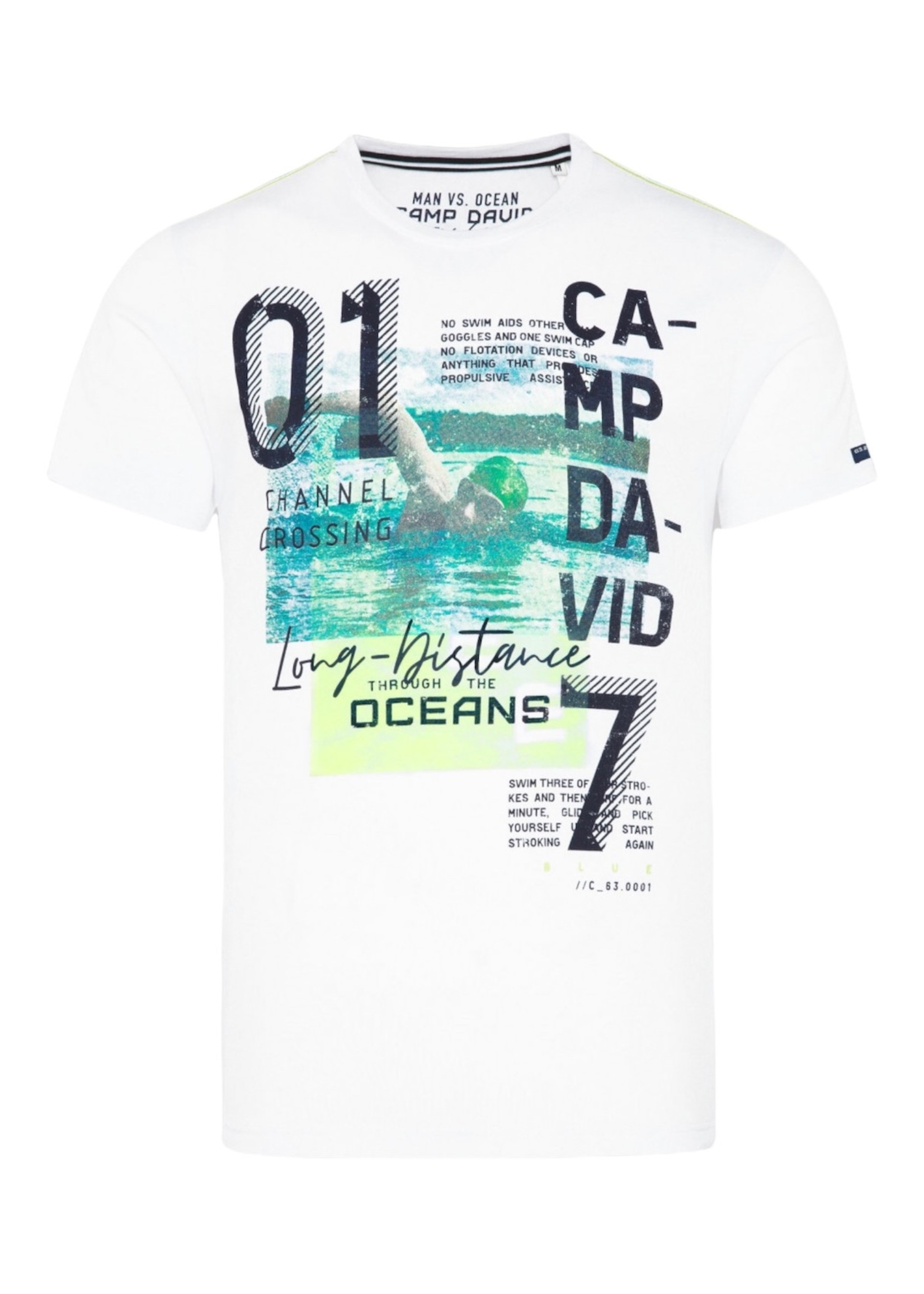 Camp David  Camp David, "Ocean's Seven" T-shirt Wit