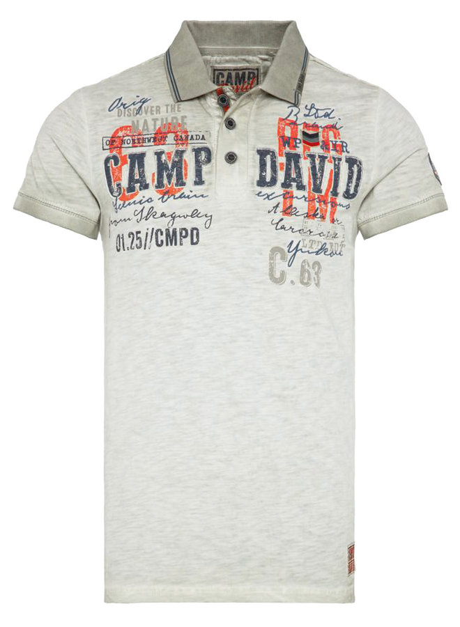 Camp David ® Poloshirt mit Label-Applikationen
