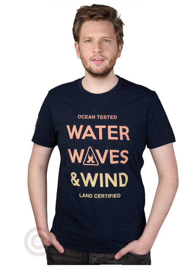 Gaastra Herren T-Shirt "Water, Waves & Wind", dunkelblau