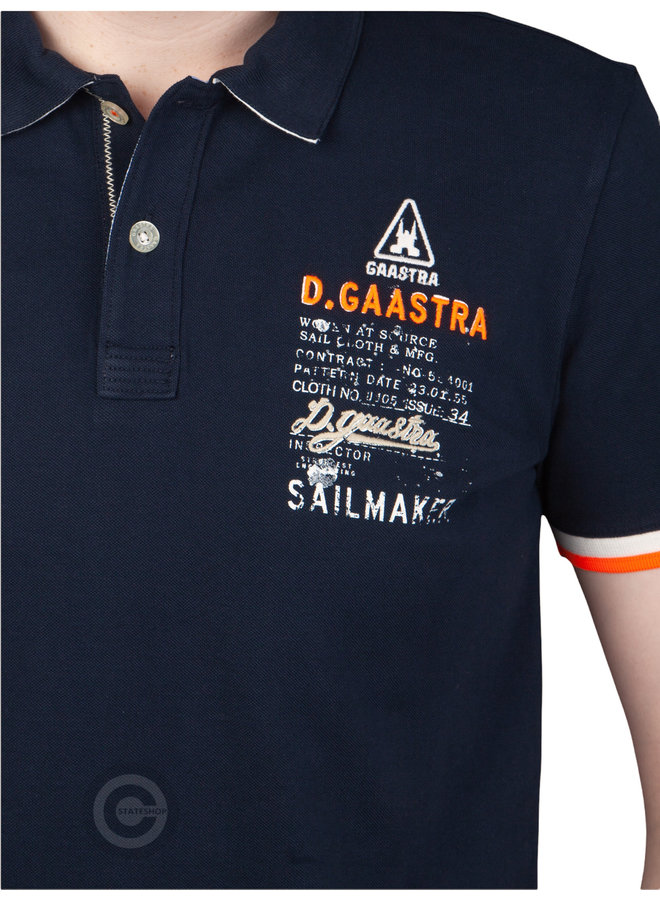 Gaastra men's polo shirt "Vintage Sailmaker", dark blue