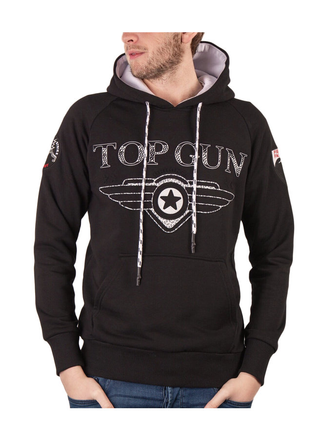 Top Gun ® Hoodie sweatshirt "Defend", black