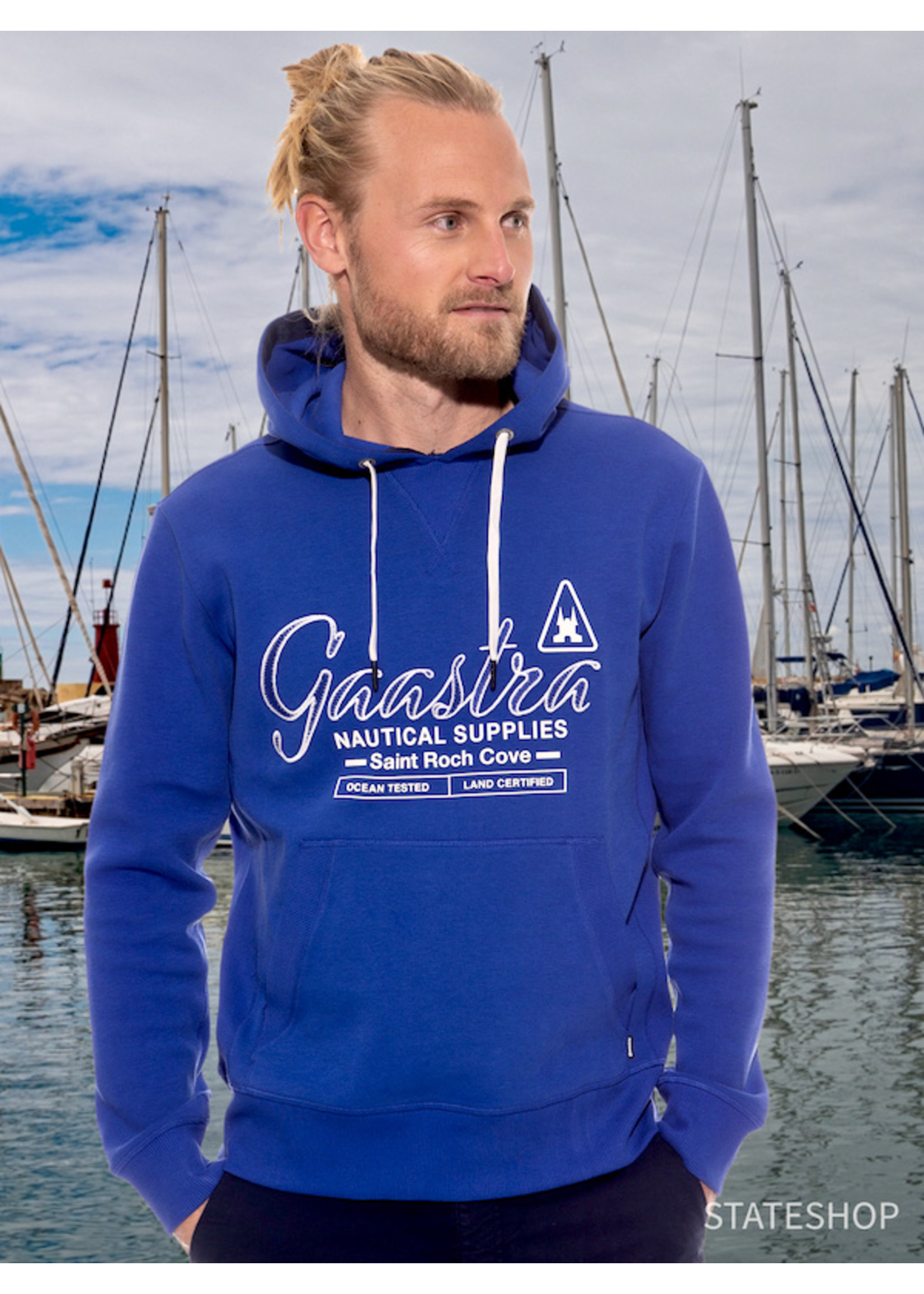 Gaastra Gaastra heren hoodie sweater "Port Vauban", blauw