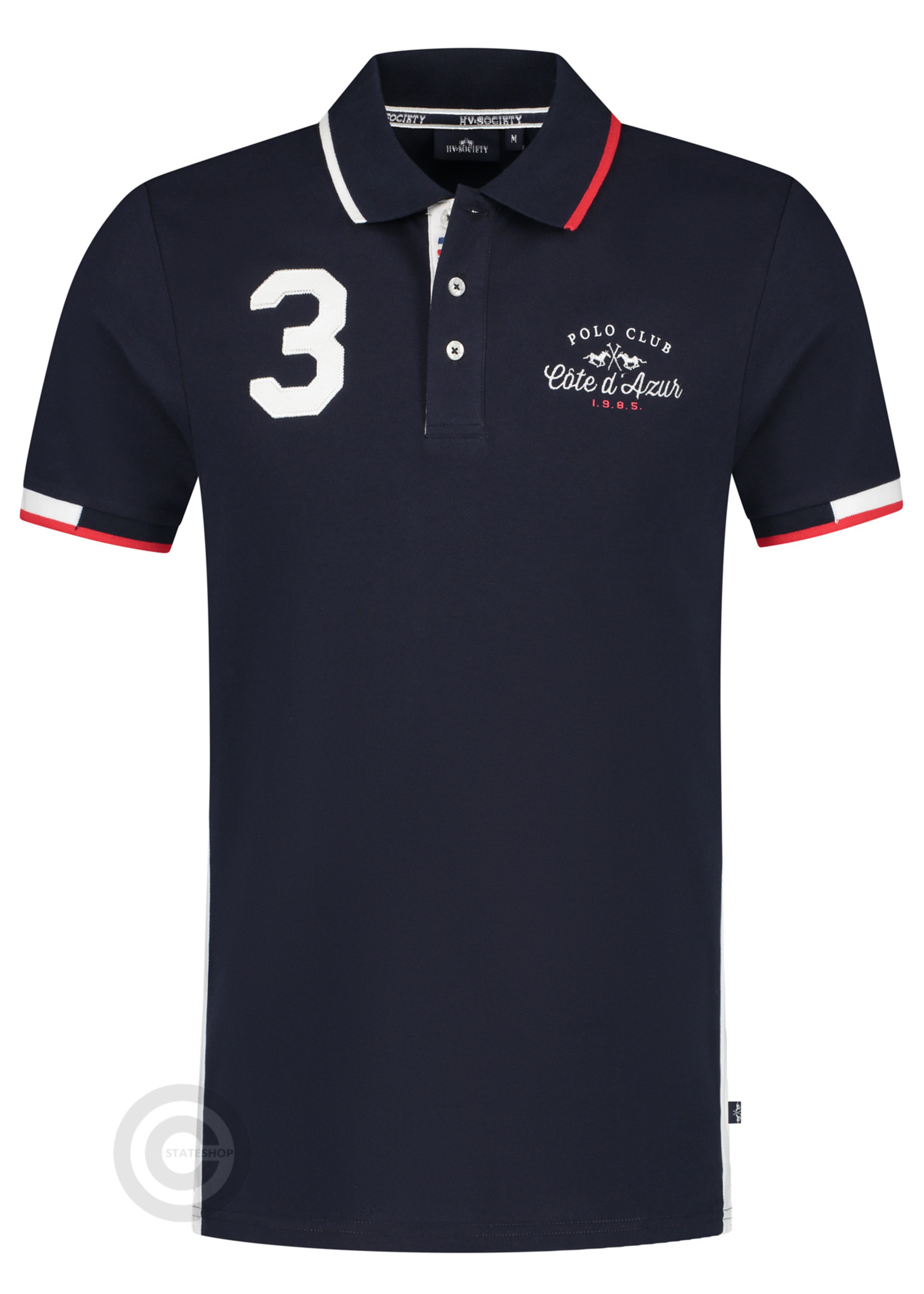 HV Polo HV Polo, Men's Polo Shirt "Cote d'Azur" Dark Blue