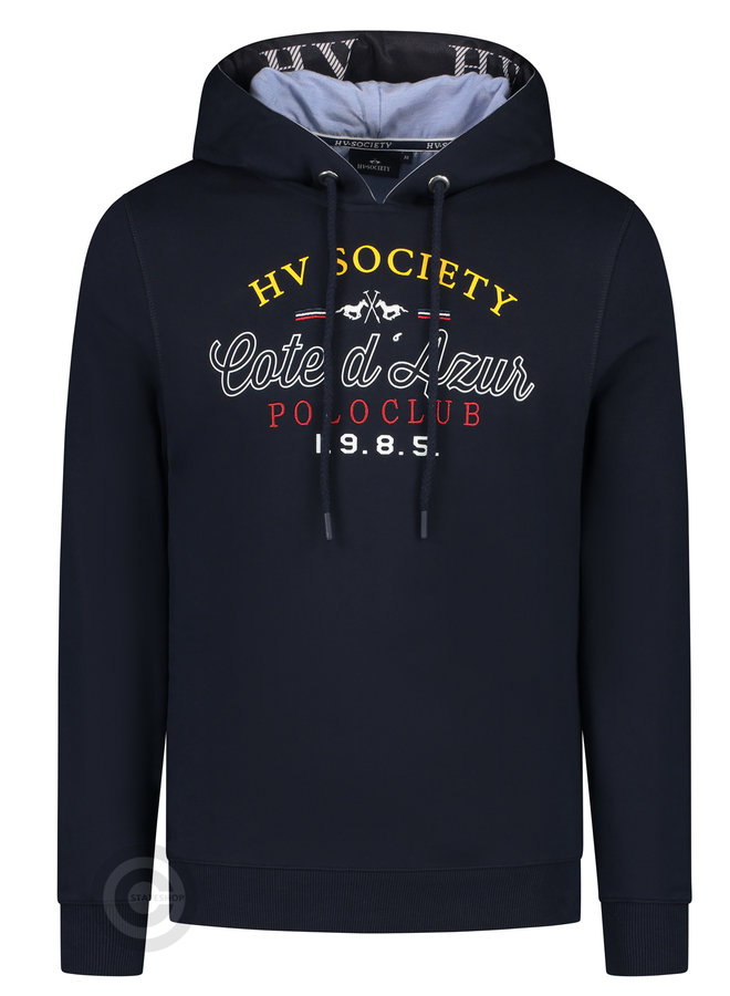 Herren-Hoodie-Sweatshirt mit Kapuze "Cote d'Azur", dunkelblau