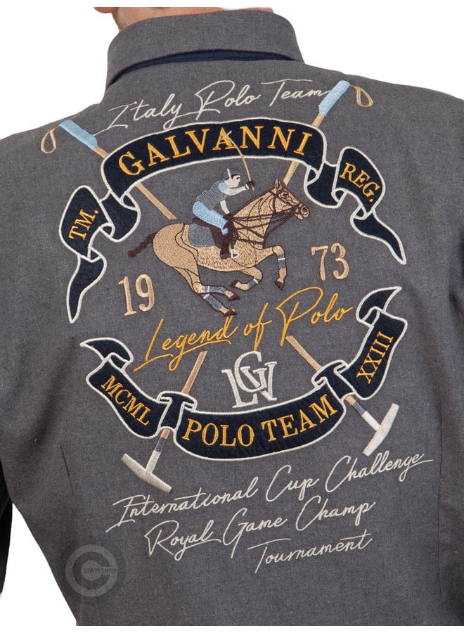 Galvanni Shirt "Italy Polo Team", Grey