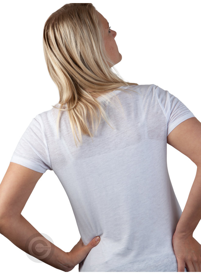 T-shirt Soccx ® avec imprimé et volants latéraux