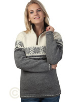 Norfinde Norwegian women's sweater in Setesdals design made of 100% pure wool