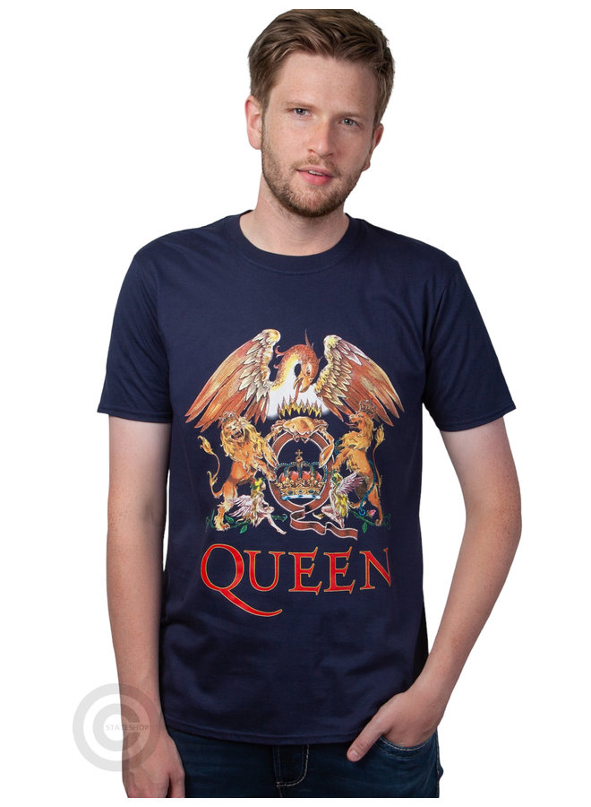 Rockstarz T-shirt Queen "Classic Crest" Navy