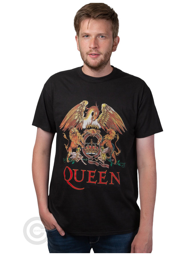 Rockstarz T-shirt Queen "Classic Crest" Zwart