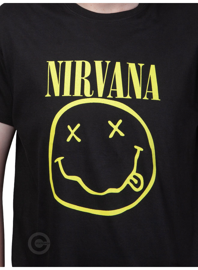 T-Shirt Nirvana "Smiley Face" Black
