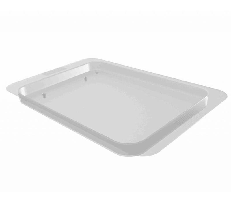 Serving tray to use on top of a rollator