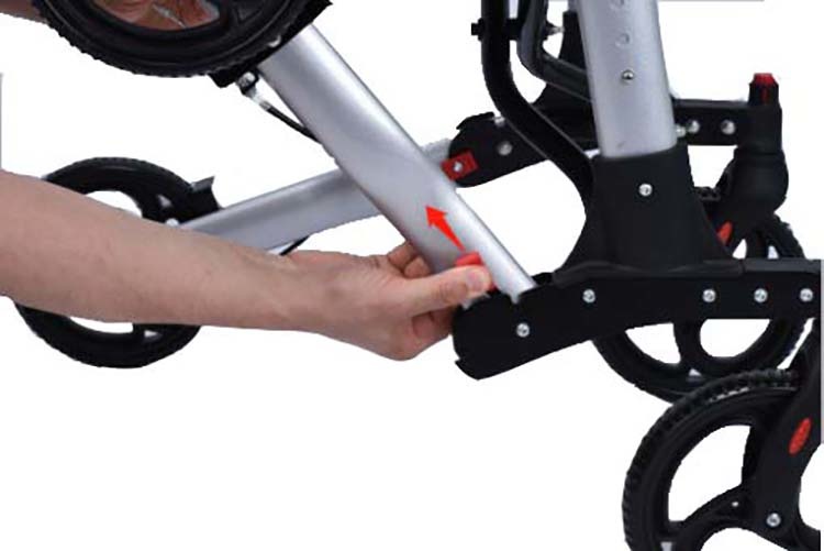 mobinova rollator Compact 2.0 ontgrendel wielen