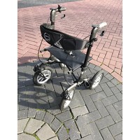 Mobinova Outdoor Flex 2.0 rollator, zeer stabiel, compact opvouwbaar, 4 luchtbanden