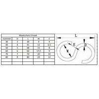 thumb-Verzinkter S-Haken Typ 40 bis typ 80 pro Box-2