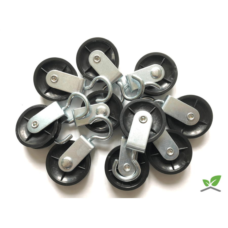 Galvanised pulley with swivel hook / diameter sheave 50 mm (unit  25 pieces)-1