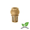 Foot valve round model brass female 1/2" – 2”