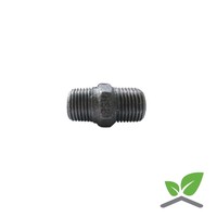 Fitting nipple black no. 280 - 1/4" - 2" male x male