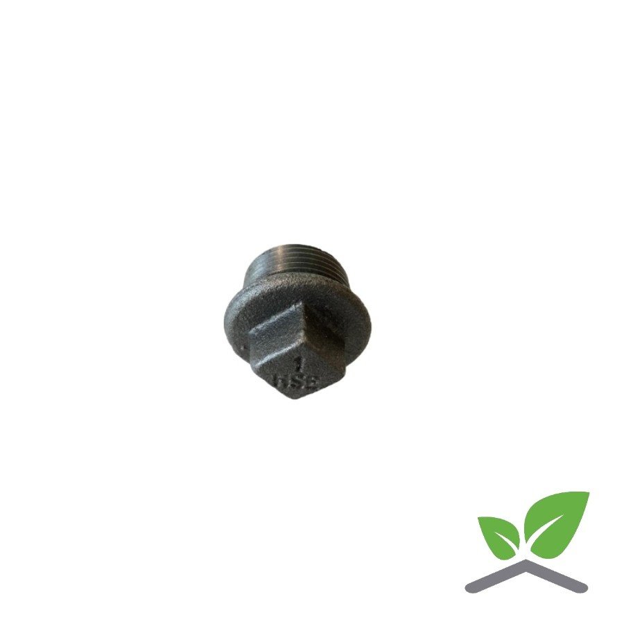 Fitting plug no. 290 black 1/4" - 2" male x square-2