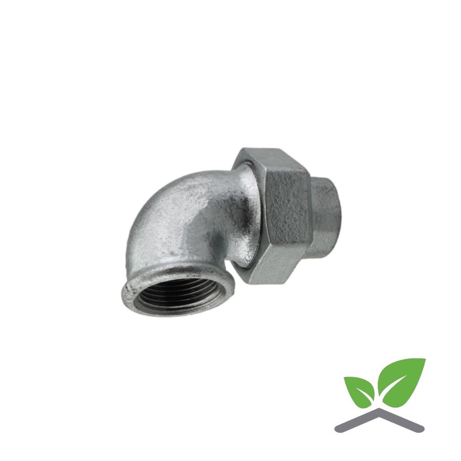 Fitting elbow coupling galvanised no. 96 - 1/2"-2" female x female-1