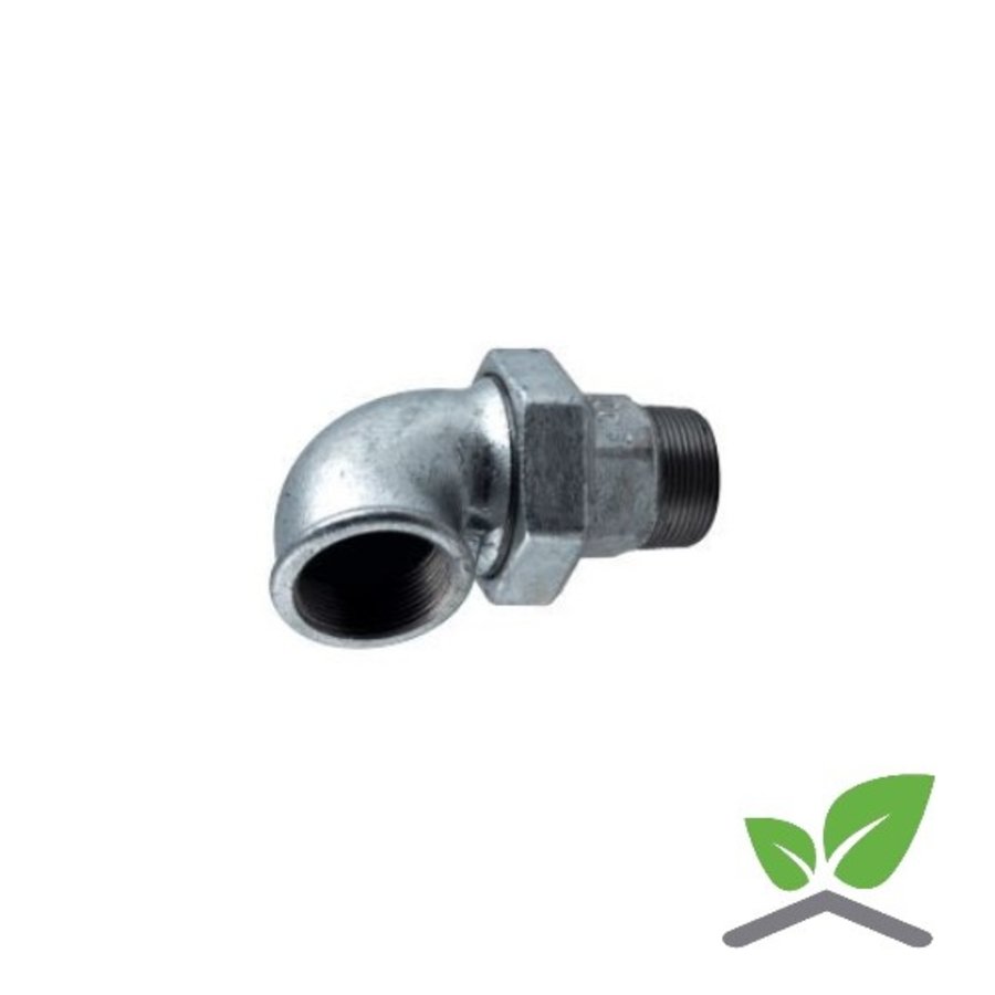 Fitting elbow coupling galvanised no. 98 - 1/2"-2" female x male-1