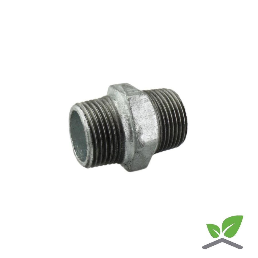 Fitting nipple galvanised no. 280 - 1/4" - 2" male x male-1