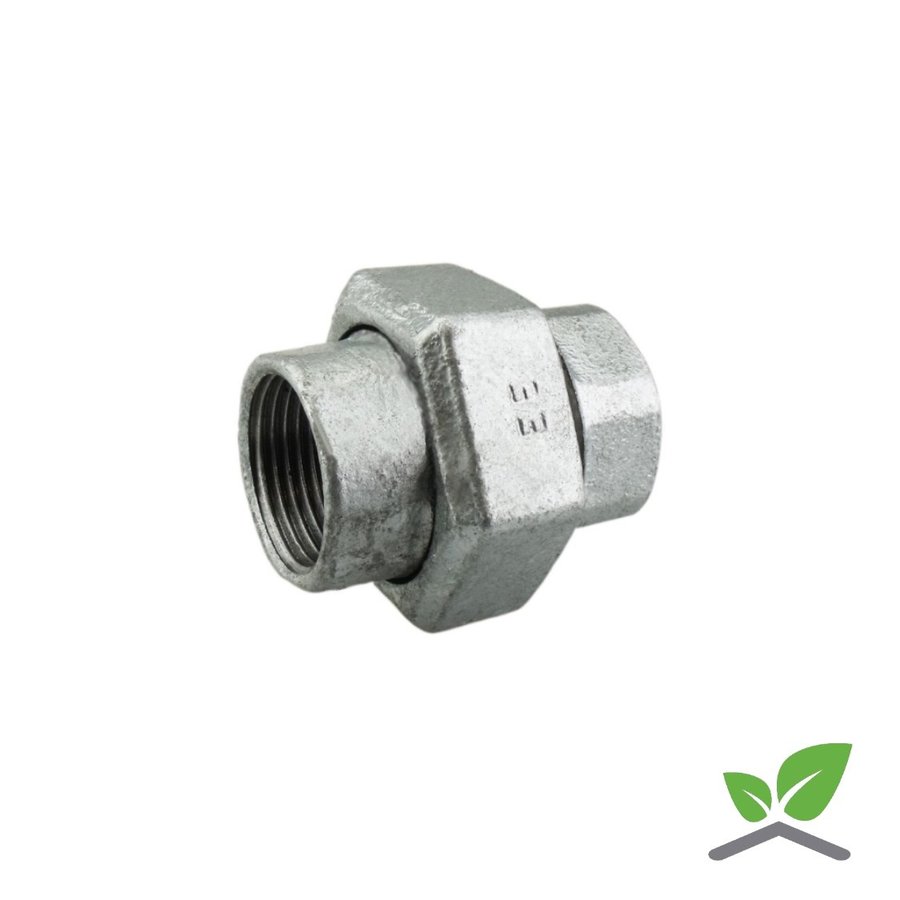 Fitting coupling galvanised no. 340 - 1/4" - 2" female x female-1