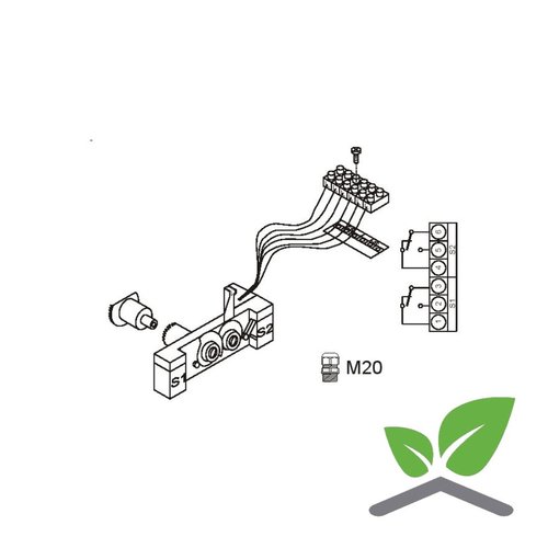 Honeywell Centra Hilfsschalter für Stellantriebe ML6421/ML7421 